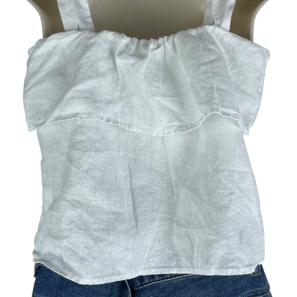 Quince 100% European Linen Square Neck Tank Top White Size XS - Picture 7 of 10